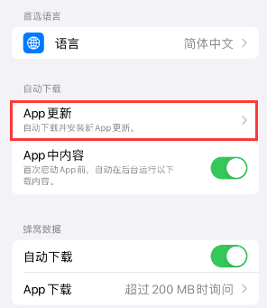 新城镇苹果15维修中心如何让iPhone15APP自动更新