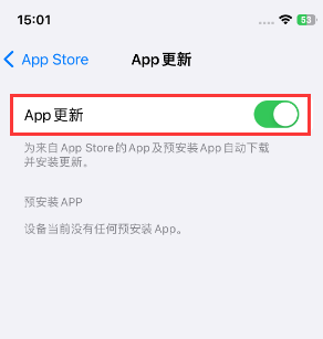 新城镇苹果15维修中心如何让iPhone15APP自动更新